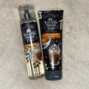 Bath & Body Works Vanilla Mocha Cafe set
